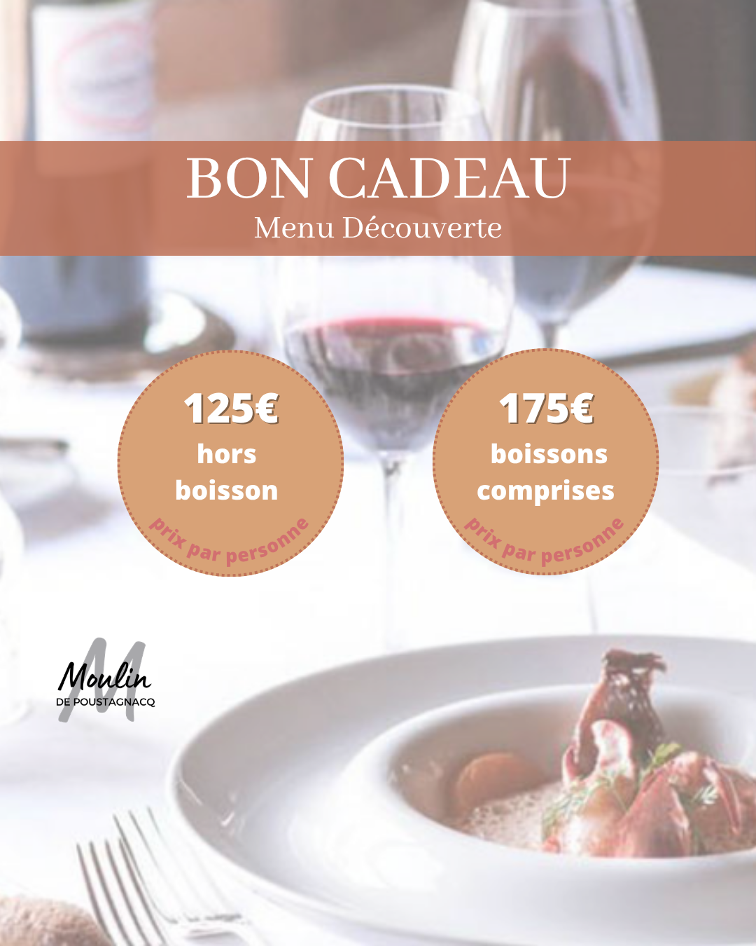 Bon cadeau, Menu découverte
